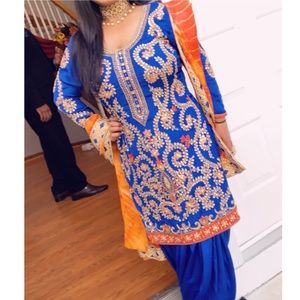Indian Punjabi suit worn once in perfect condition